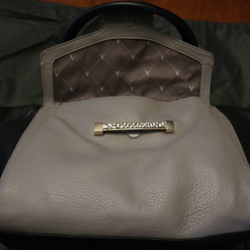 Vince Camuto - Satchel Black, Burgundy, and Grey leather - Picture 5 of 11